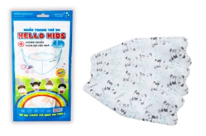 KHẨU TRANG HELLO KIDS KF94 - DẠNG TÚI ( Gấu Trúc - 10 Cái/Túi )